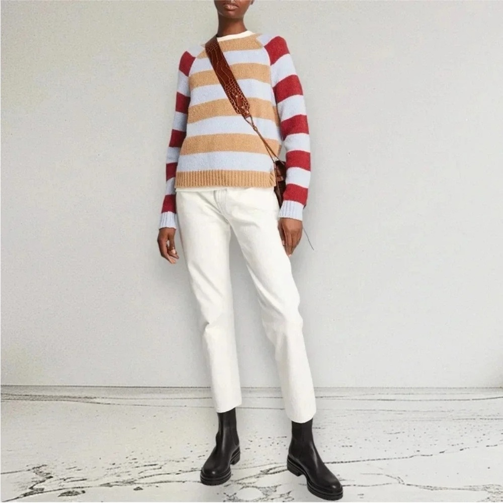 Striped Weekend Max Mara MaxMara geo Alpaca Longsleeved Crewneck Sweater - Picture 3 of 6